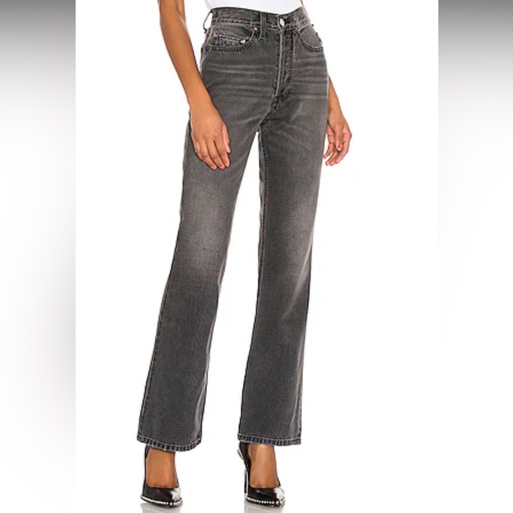 RE/DONE Originals 70s Bootcut Jeans in Black 2